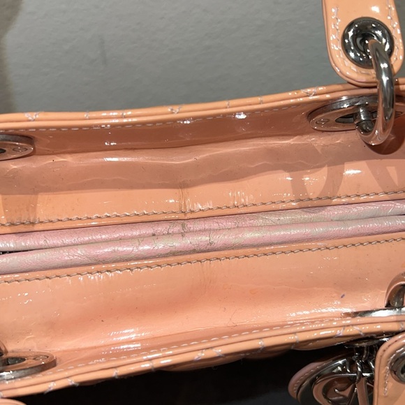 Blush light pink patent Dior Diana handbag - Picture 15 of 16